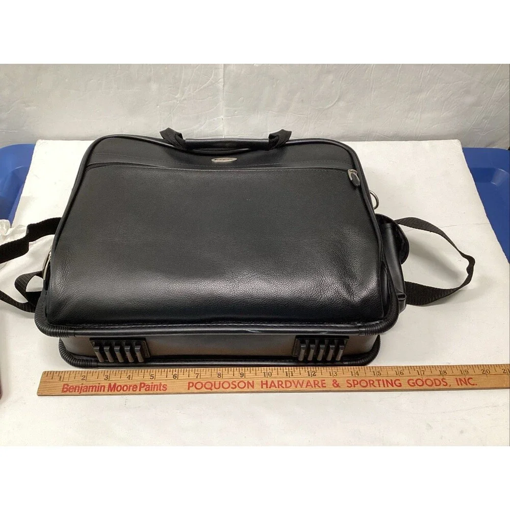 targus leather notebook case black TLE300